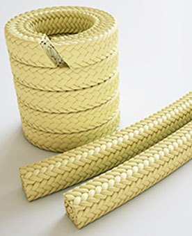 Yellow Aramid Braided Gland Packing Manufacturer in India